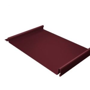 Кликфальц 0,45 Drap с пленкой на замках RAL 3005 красное вино