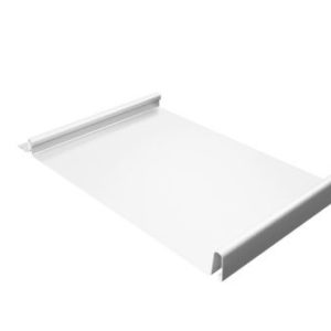 Кликфальц 0,45 Drap с пленкой на замках RAL 9003 сигнальный белый