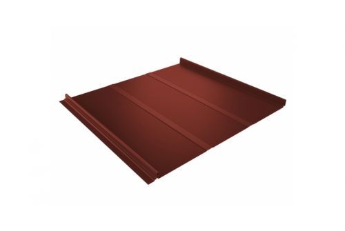 Кликфальц Line 0,45 Drap с пленкой на замках RAL 8004 терракота