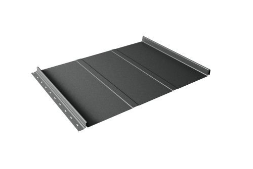 Кликфальц Line 0,5 Satin Мatt с пленкой на замках RAL 7016 антрацитово-серый