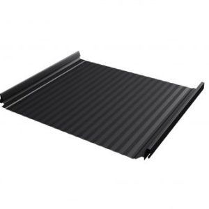 Кликфальц Pro Gofr 0,45 Drap с пленкой на замках RAL 9005 черный
