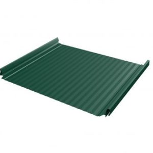 Кликфальц Pro Gofr 0,5 Velur с пленкой на замках RAL 6005 зеленый мох