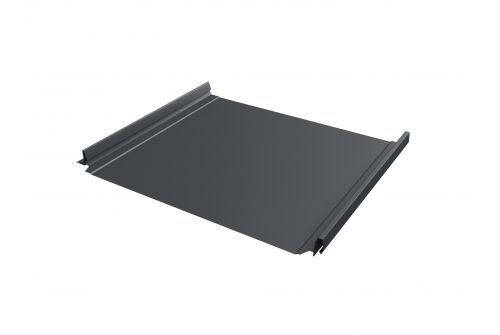 Кликфальц Pro Grand Line 0,5 Velur с пленкой на замках RAL 7024 мокрый асфальт