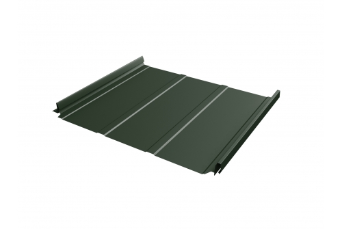 Кликфальц Pro Line 0,5 GreenCoat Pural BT, matt с пленкой на замках RR 11 темно-зеленый (RAL 6020 хромовая зелень)