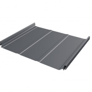 Кликфальц Pro Line 0,5 GreenCoat Pural BT, matt с пленкой на замках RR 23 темно-серый (RAL 7024 мокрый асфальт)
