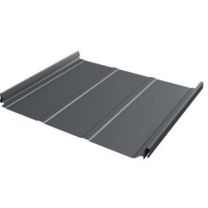 Кликфальц Pro Line 0,5 Quarzit PRO Matt с пленкой на замках RAL 7024 мокрый асфальт